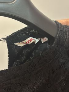 Pantaloons Black Lace Mini Dress