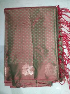 Double Shade copper saree (rare Collection )