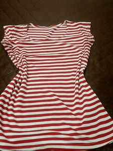 Classic Red & White Striped Tee