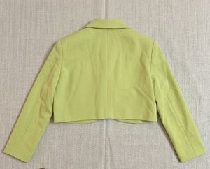 Chic Lime Cropped Blazer