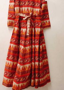 Red Patterned Dress