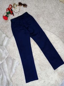 Chic Navy Blue Trousers