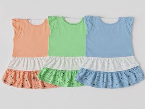 Cute Giraffe Print Baby Dresses 3 combo set