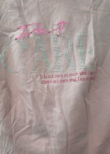 Pink Graphic Crop T-Shirt