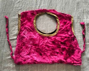 mirror work navy blue blouse