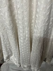 White Embroidered Kurta Zariii Work has No Stain🤍