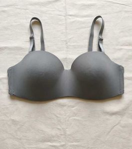Comfortable Grey Strapless Bra