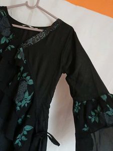 Elegant Floral Ruffle Dress