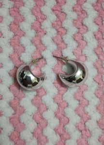 Chic Silver Hoop Earrings