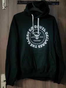 Go Devil Green Graphic Hoodie