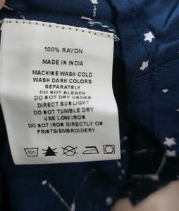 Blue Constellation Print Dress for Women