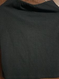 Ribbed Knit Mini Skirt