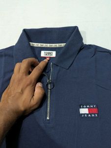 Tommy Jeans Navy Polo Shirt