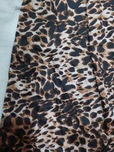 Leopard Print Long Sleeve Maxi Dress