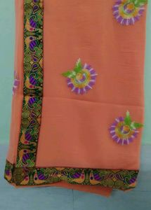 Jaipuri Border Saree♥️