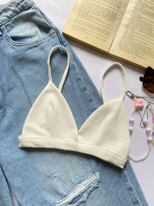 Cream Bralette Top