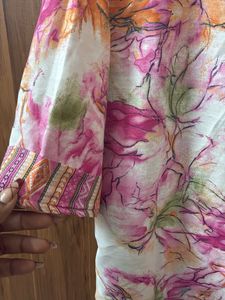 Beautiful Floral Print Kurta