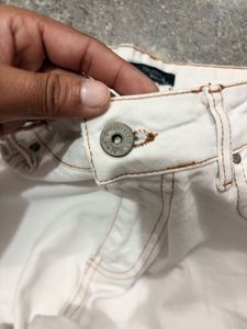 Trendyol off White Straight Jeans