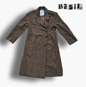 Free Delivery 🚚 Vintage Brown Checked Trench Coat