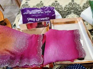 Stunning Embellished Ombre Saree