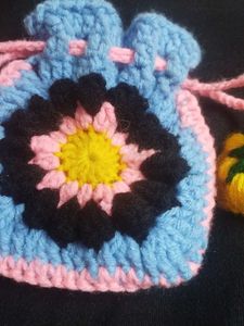 combo 2 Handmade Crochet Pouch with Tassel