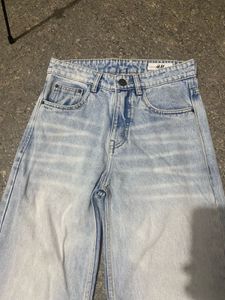 💯 H&amp;m Light Wash Wide Leg baggy Jeans