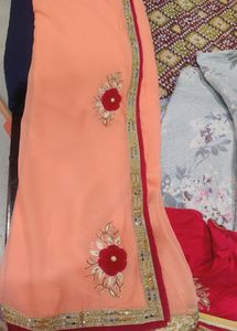 Georgette Saree With Blouse