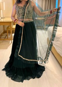 Emerald Green Lehenga
