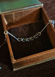 black diamonds silver bracelet