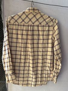 Checked Long Sleeve Button-Up Shirt