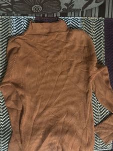 Ribbed Turtleneck Sweater