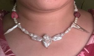Baroque pearl necklace 🦩👛🦢🤍🦪