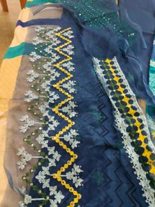 Embroidered Salwar Kameez Fabric