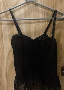 Black Lace Bralette Corset