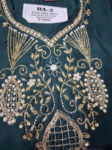 Elegant Green Embroidered Kurta Set with Dupatta