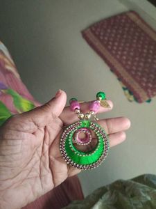 Vibrant Silk Thread Necklace