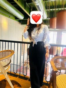 designer blue top for perfect office & cafe vibes