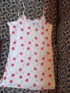 Cute Strawberry Print Nightgown