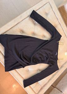 winterBlack off shoulder dress with chains strap