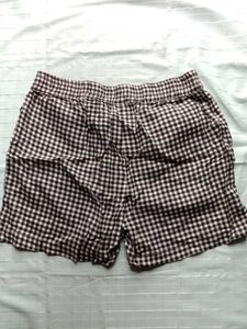Black and White Gingham Shorts