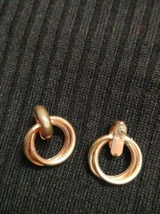 Gold Tone Hoop Earrings
