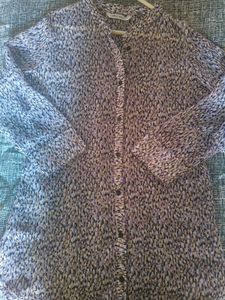 Leopard Print Sheer Top