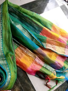 Colorful Silk Dupatta