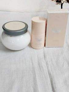 Eclate Femme Perfume, Roll On, Body Cream set comb