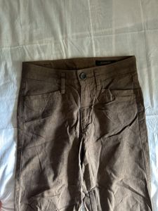 Brown Wide-Leg Trousers