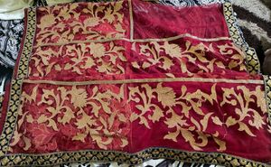 Elegant Red Embroidered Saree