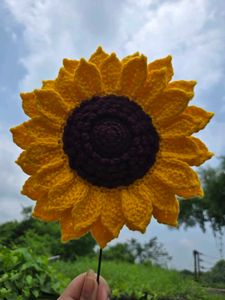 crochet sunflower