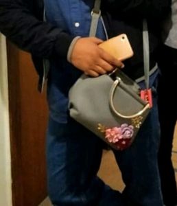 Grey Sling Bag