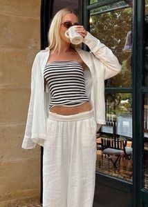 Striped Black &amp; White Strapless Tube Top