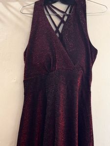 Sparkling Glitter Wrap Dress